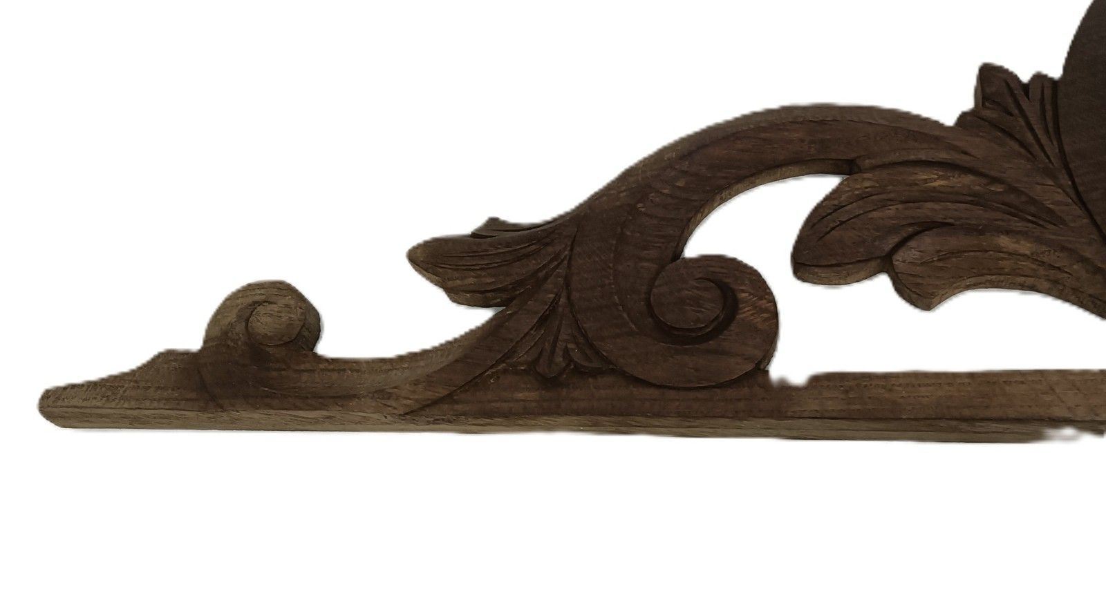 Antique Carved Wooden Pediment Over Door Trim Reclaimed Architectural photo for sale