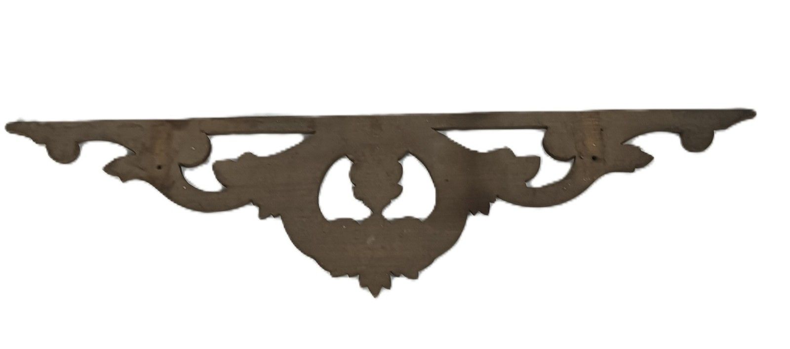 Antique Carved Wooden Pediment Over Door Trim Reclaimed Architectural photo Home Fixtures