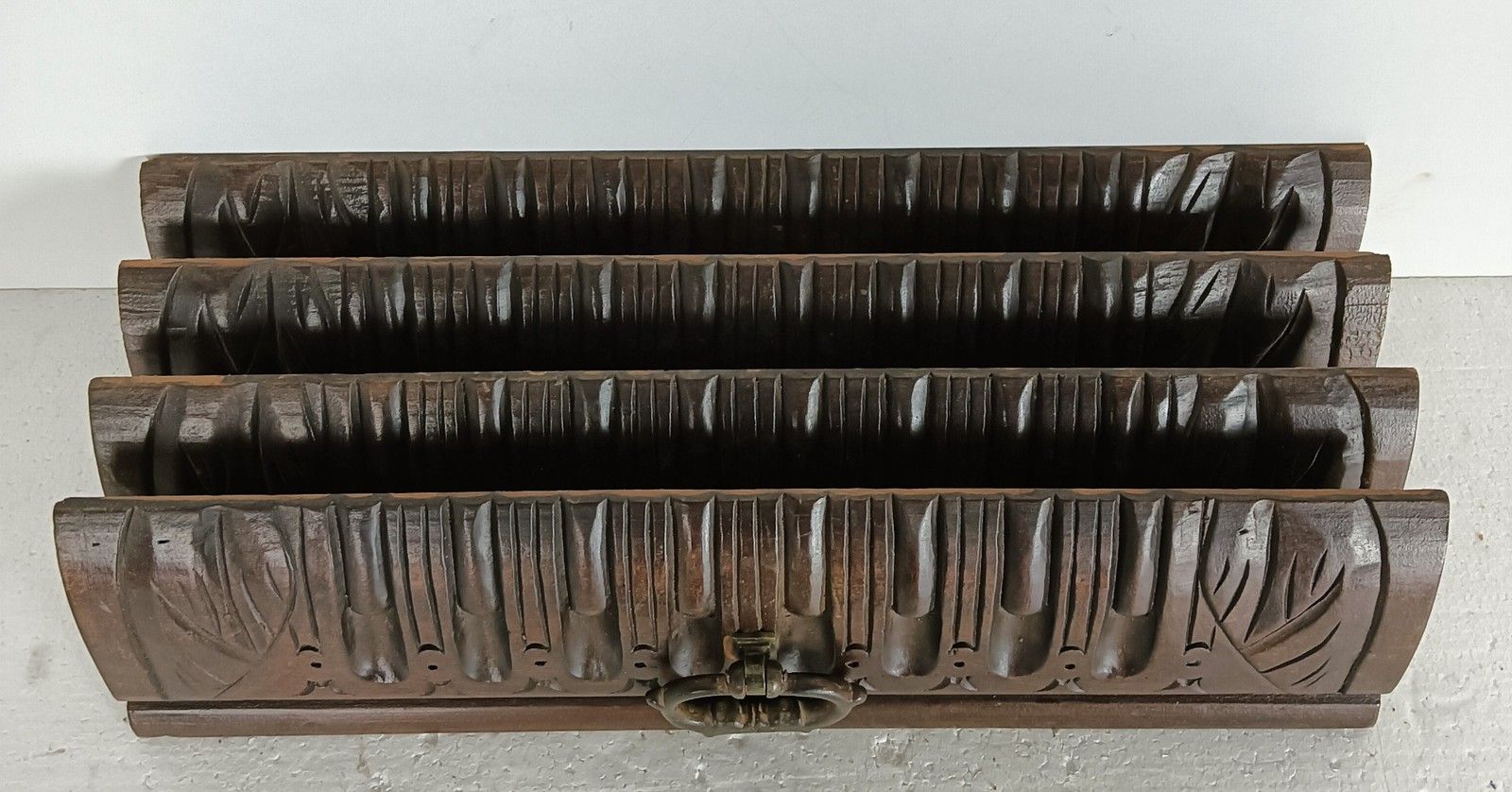 Set Of 4 Front Of Drawers  Trims Pediments Boards Ornate Carved Wood Antique Rec photo Furniture