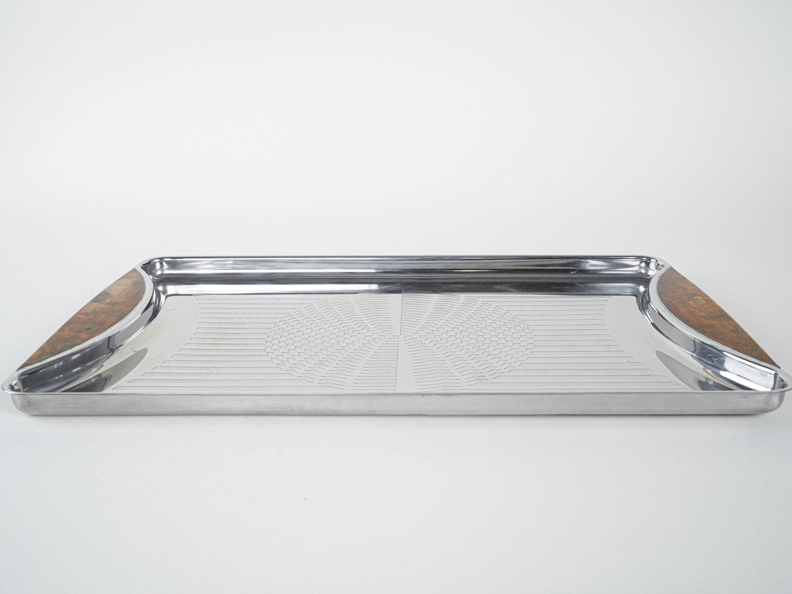 Stainless Steel Tray, German Design, 1970s, Manufactured By Gottinghen photo furniture