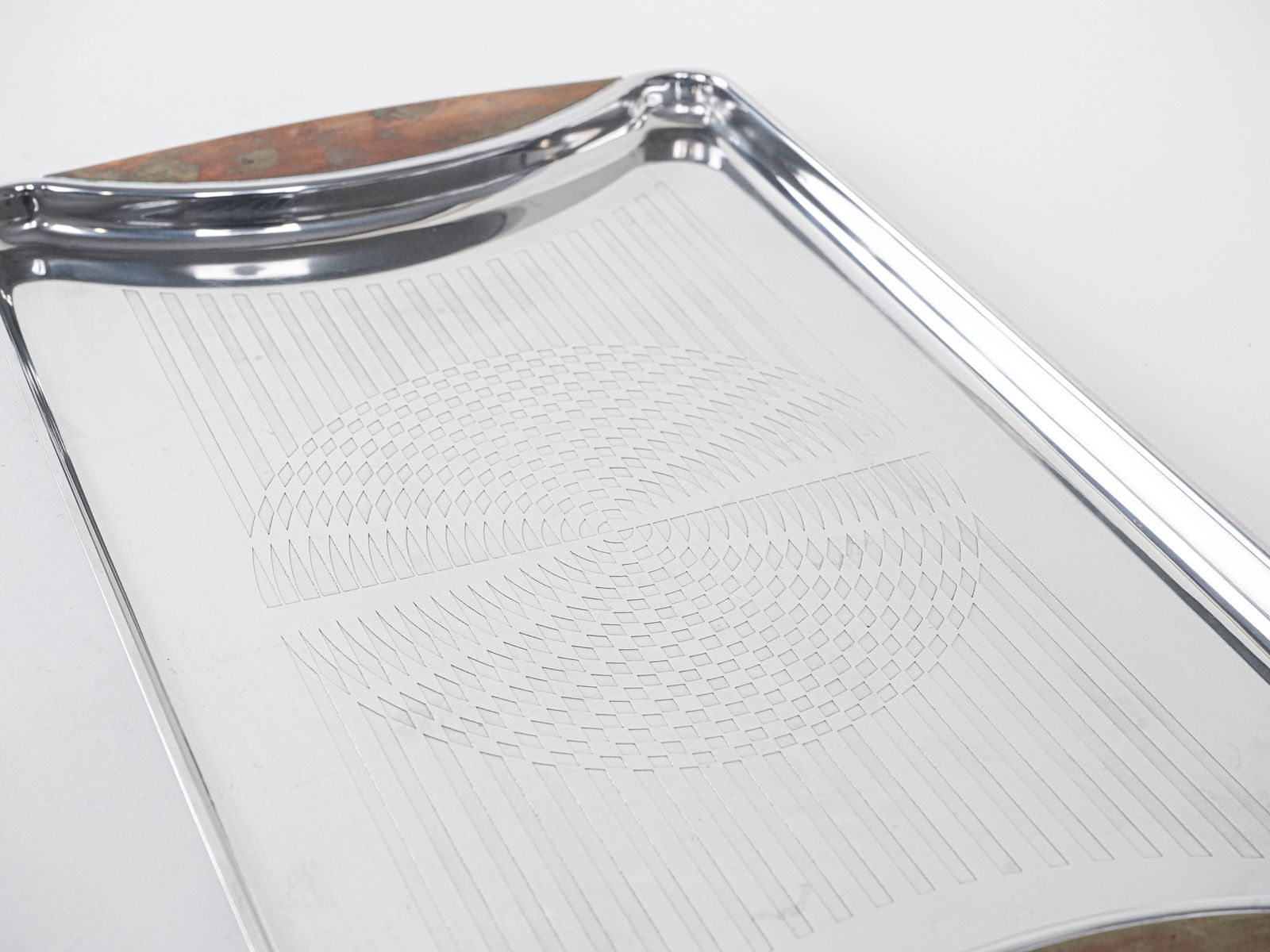 Stainless Steel Tray, German Design, 1970s, Manufactured By Gottinghen photo 279.0