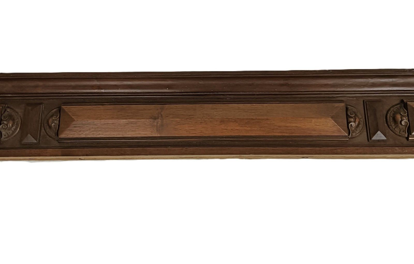 Very Large Antique Pediment Over Door Ornate Carved Wood Reclaimed Architectural photo furniture