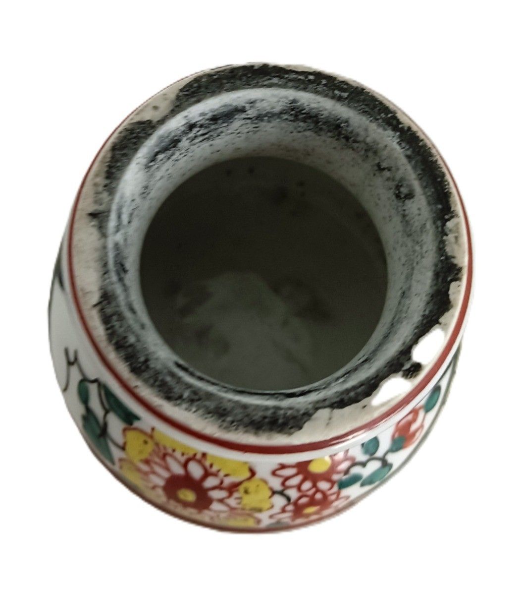 Antique Porcelain Japanese Inkwell Decorative Polychrome photo 118.0
