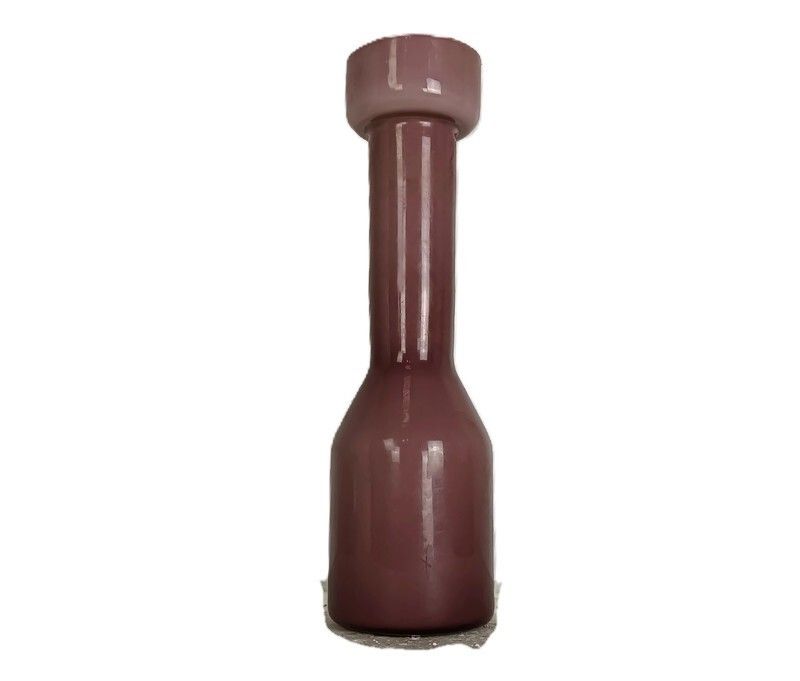 Vintage  Opaline Glass Purple Vase Italy Cased Glass