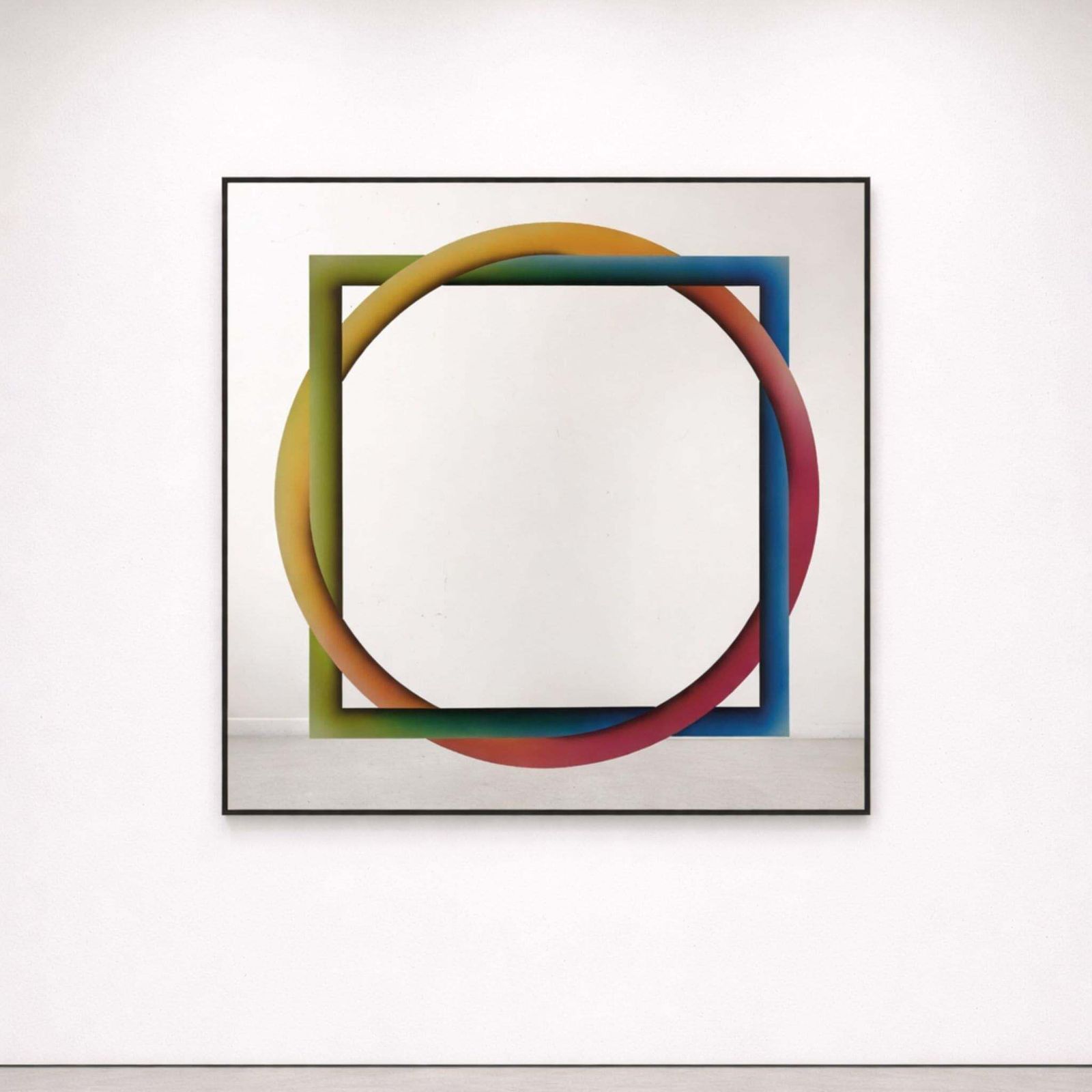 Rare Geometric Mirror By Rogelio Polesello For Morphos Acerbis, Italy, 1970s photo furniture