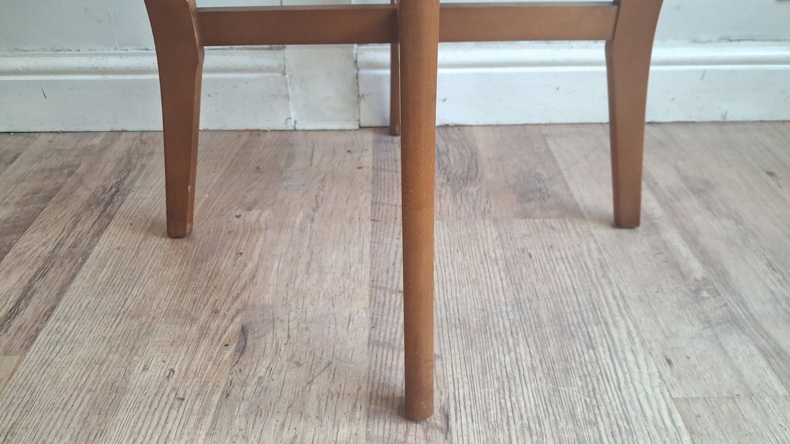 251.0 Superb 1970's Stonehill Mid Century  Glass & Teak Drinks/Cocktail/Coffee Table photo