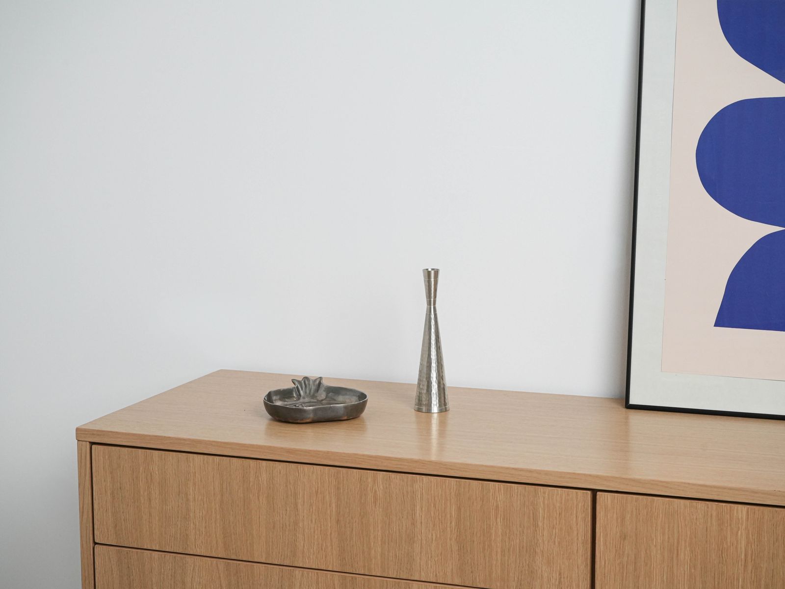 Metal Candlestick, Italian Design, 1970s, Made In Italy photo vinterior