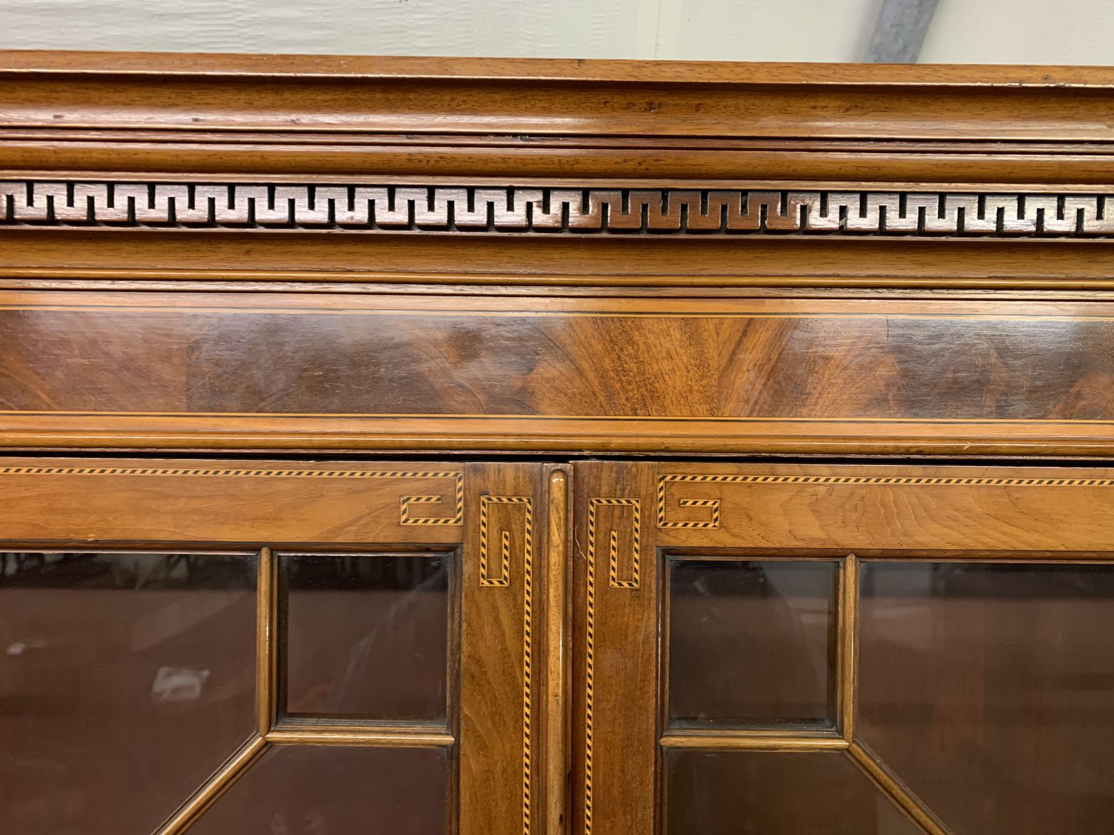 photo for sale Edwards & Roberts Inlaid Mahogany Bookcase