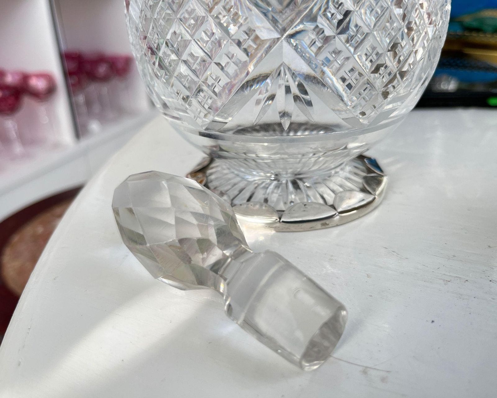 Crystal Decanter | Wine Decanter | 800 Silver Base photo 387.0