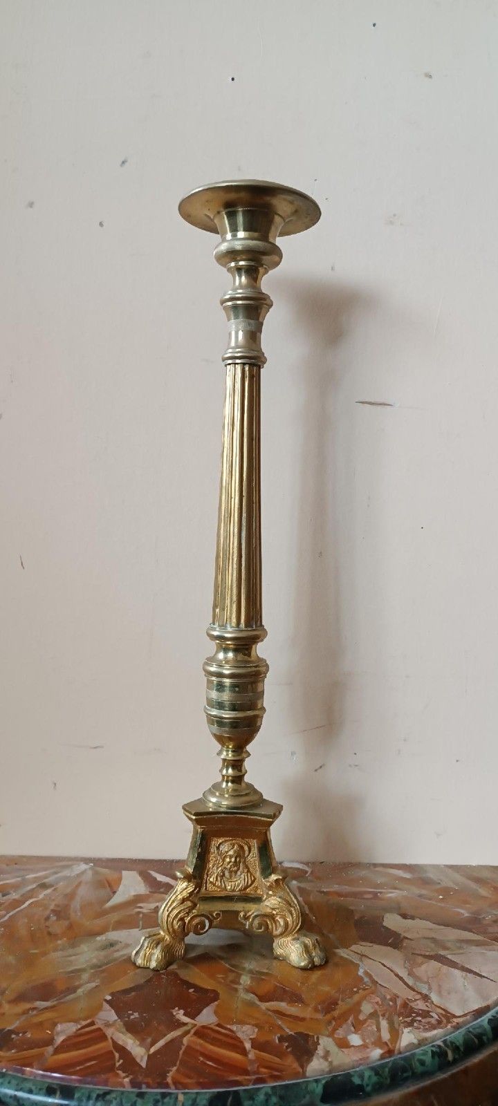 Antique Late 19th Century Gilded Bronze Candlestick photo furniture