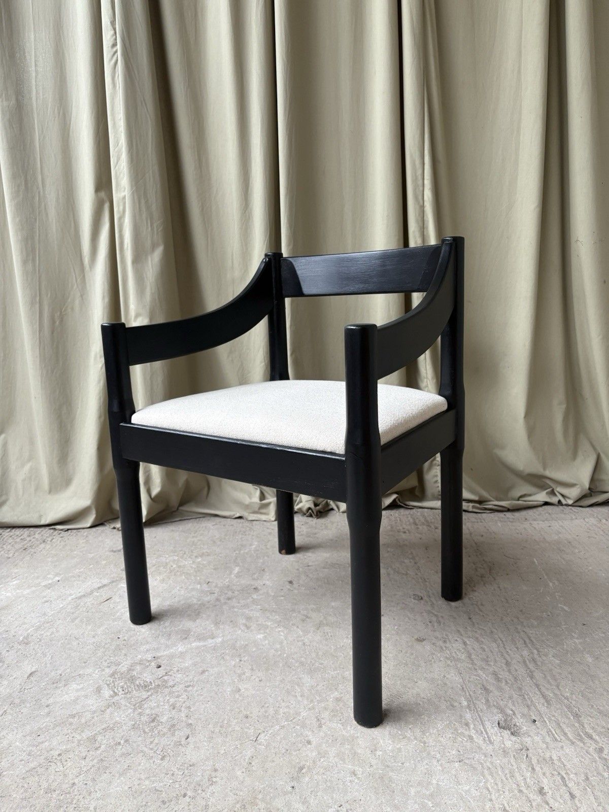 Vtg Mid Century Vico Magistretti Carimate Chair Armchair Desk Chair Danish R1132 photo 690.0