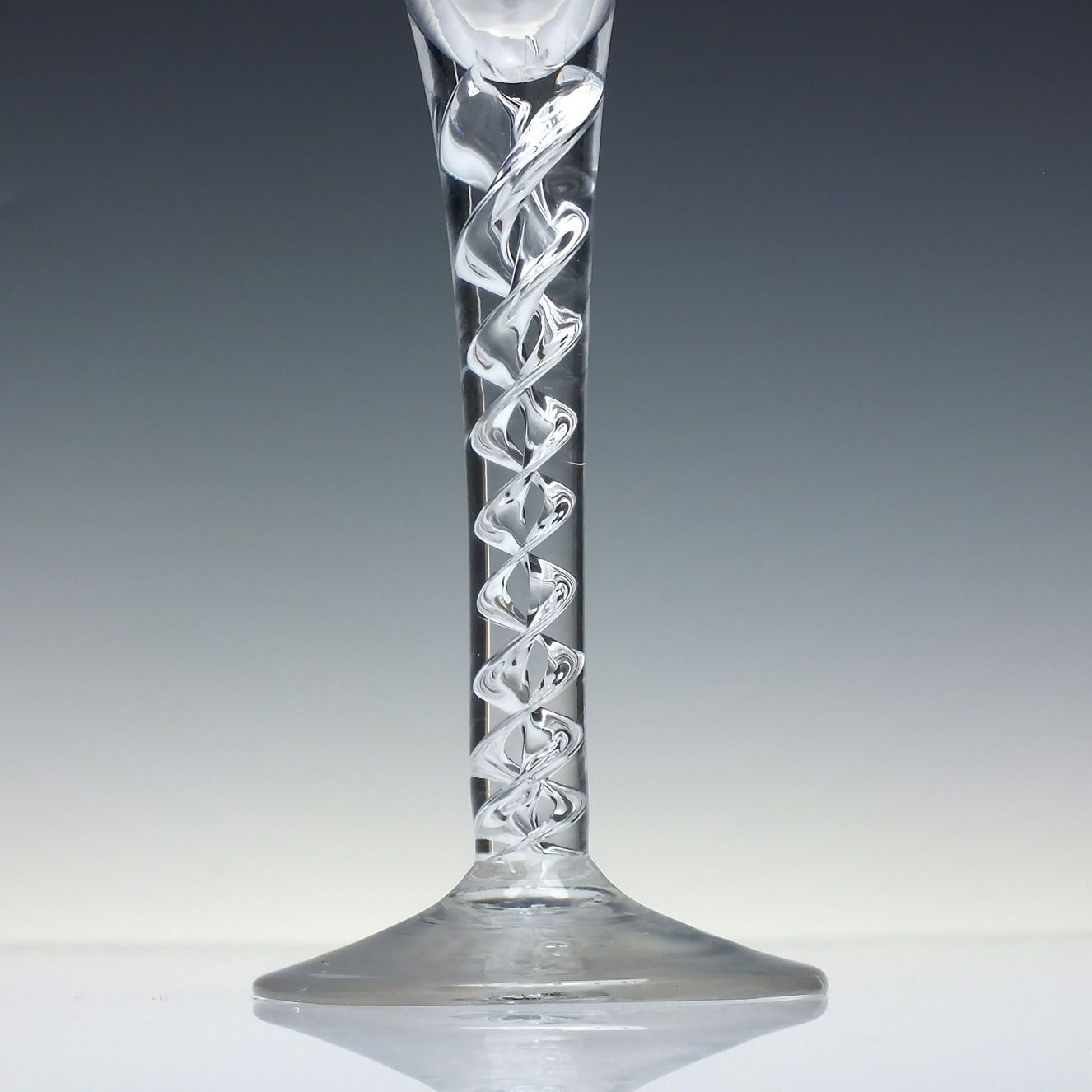 Tall Georgian 18th Century Mercury Air Twist Cordial Glass C1750 photo Home Decor