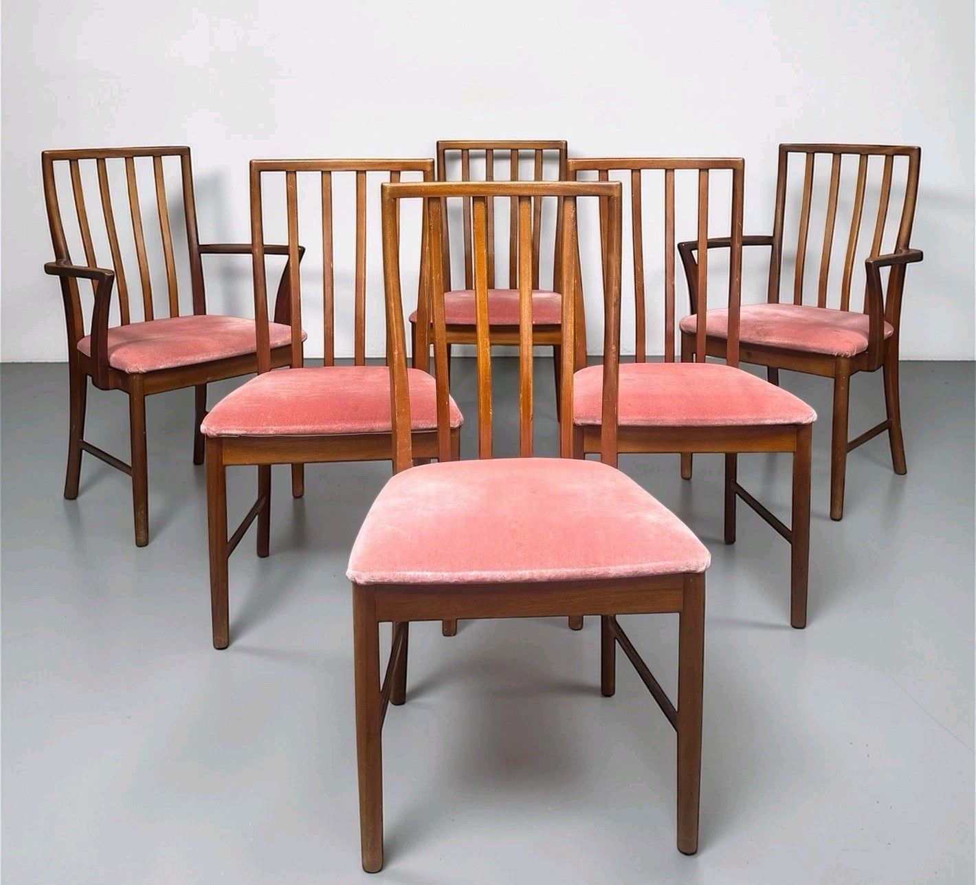 Set Of Six Teak Gordon Russell Dining Chairs Mid Century Retro C1960s photo Furniture