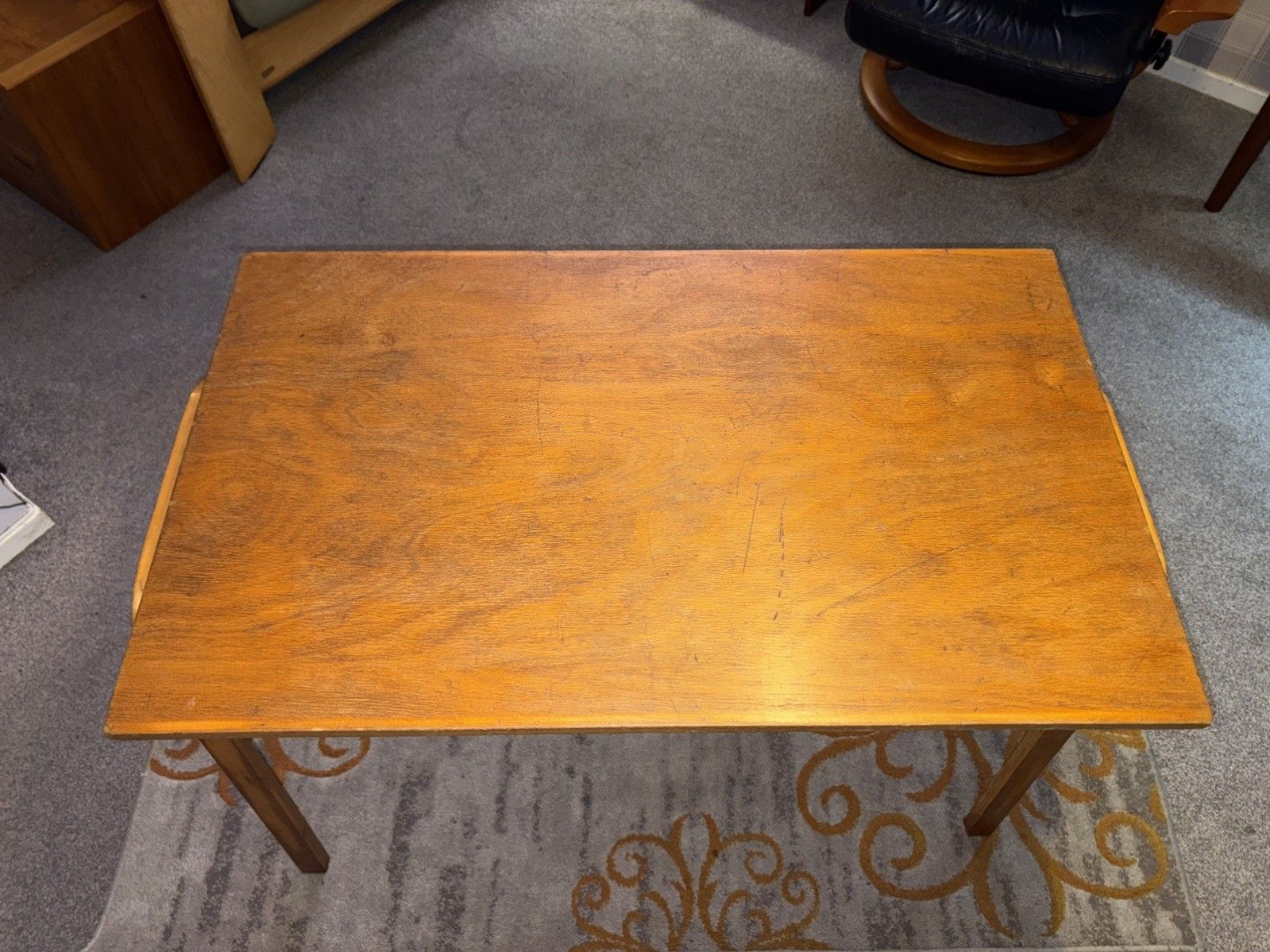 photo vinterior Esavain Bent Plywood Stacking Desk & Tecta Chair Mcm   Alvar Aalto Style