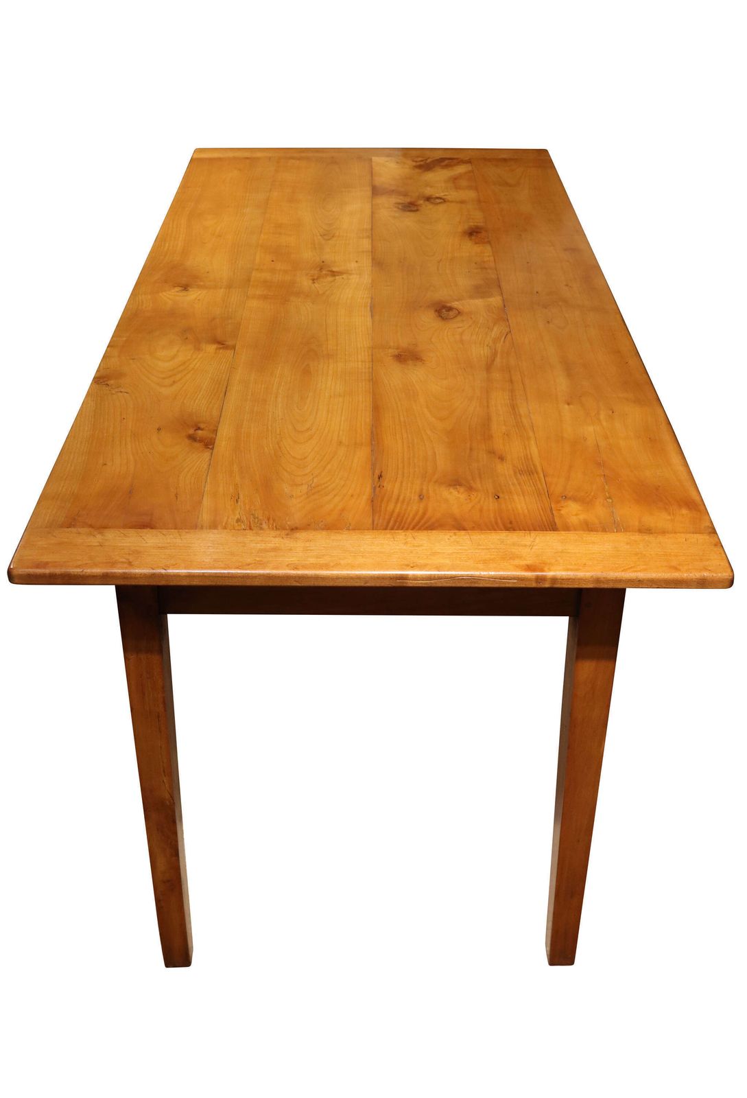 Large French Cherrywood Farmhouse Table With Bread Slide C.1880 photo for sale