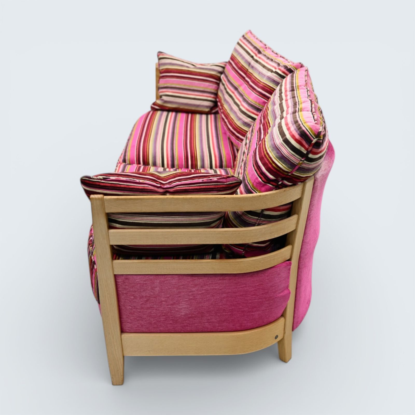 Ercol Pink 3str Sofa Genuine Ercol Upholstery Light Blonde Finish Free Delivery* photo for sale