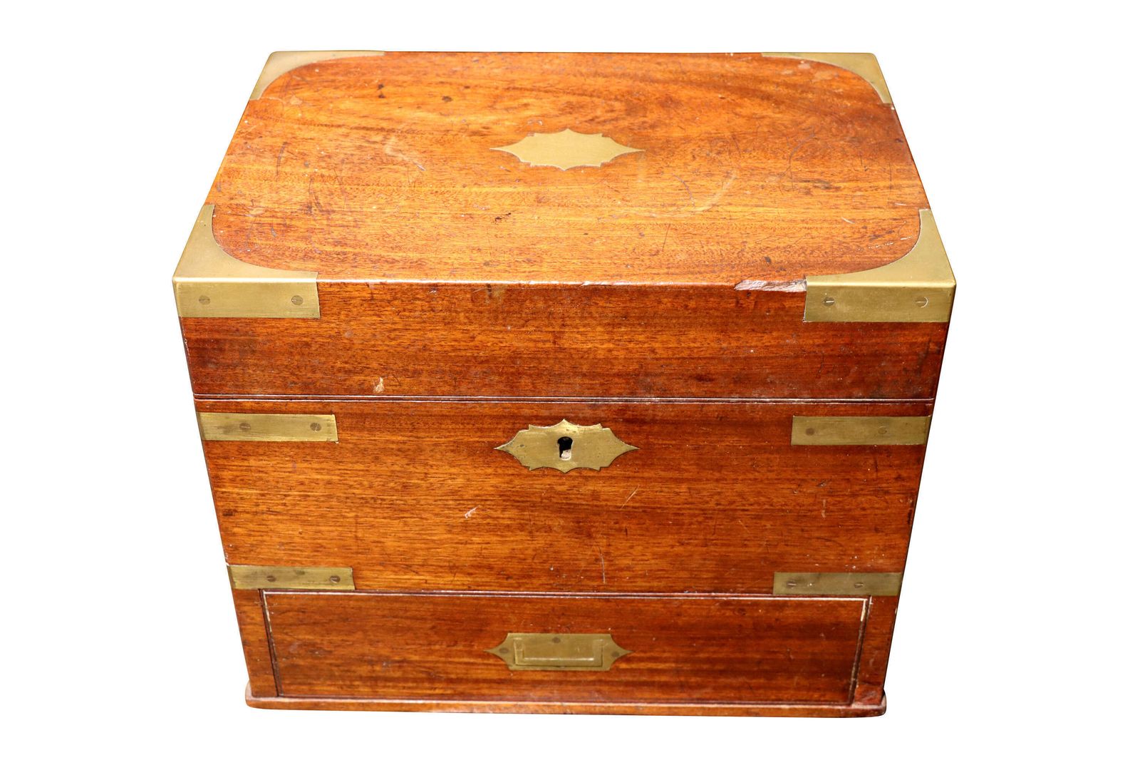 Early 19th Century Mahogany Apothecary Travelling Case With Bottles & Drawer, Circa 1820 photo for sale