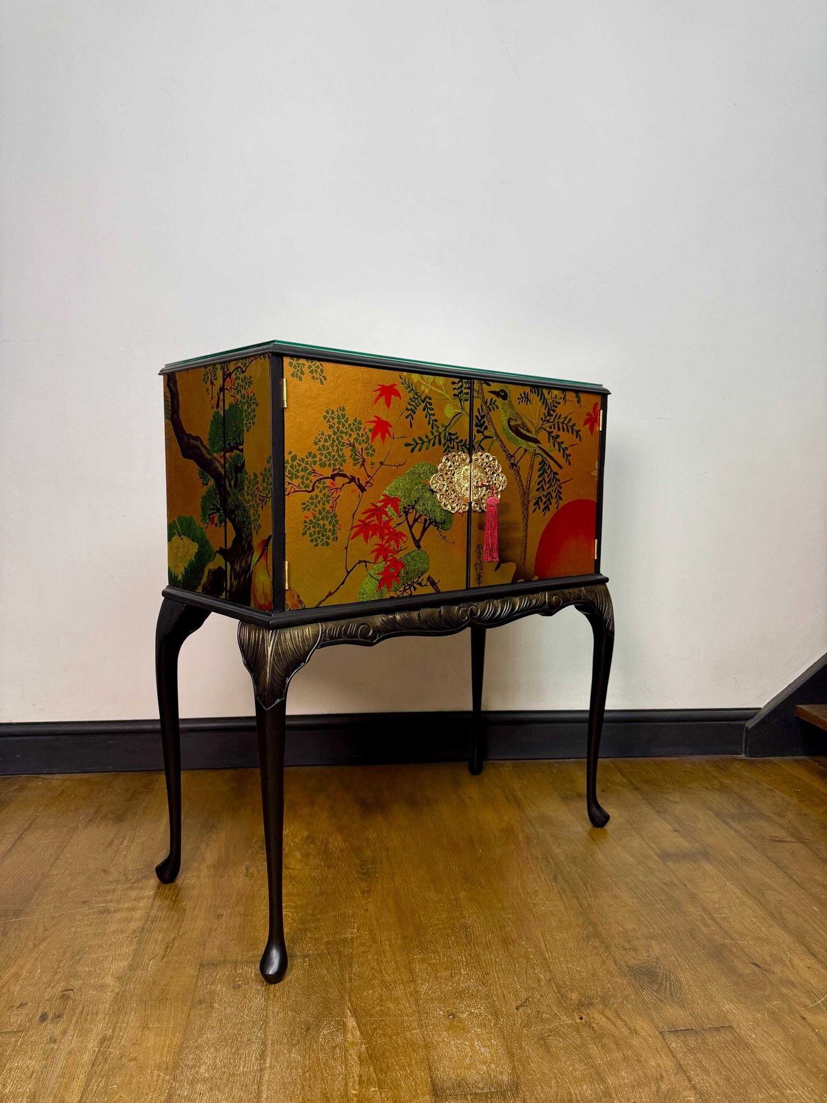 Furniture Elegant Queen Anne Drinks |Cocktail Cabinet – Bespoke Luxury Commissions Available Made To Order photo