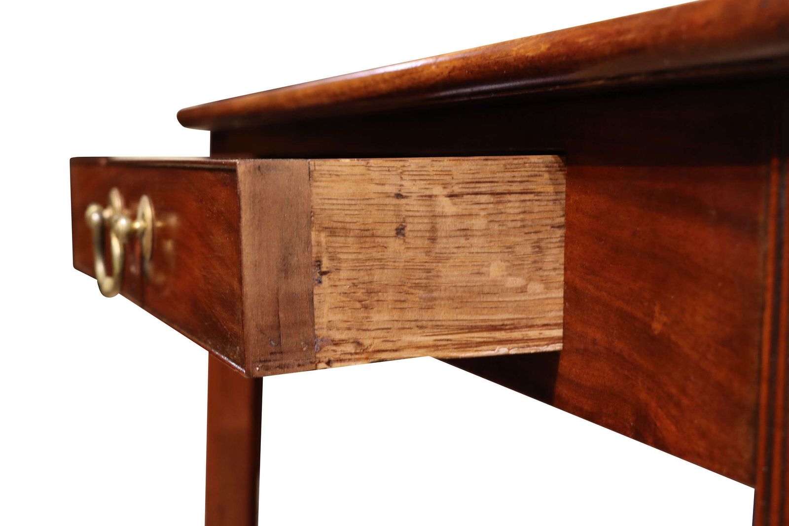 George III Period Mahogany Side Table With Drawer, Late 18th Century photo vinterior