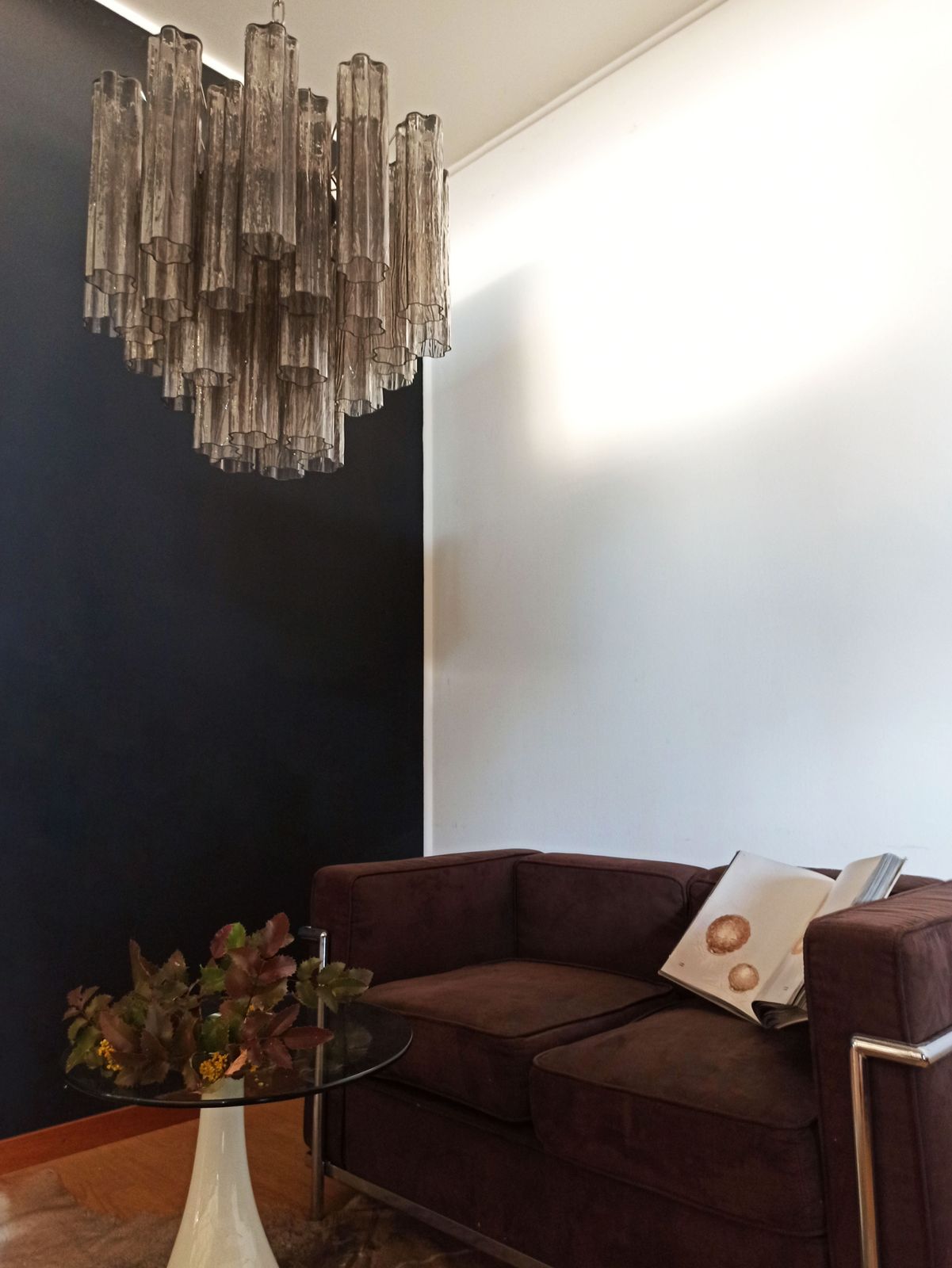 Fantastic Murano Glass Tube Chandelier   36 Smoked Glass Tube photo furniture