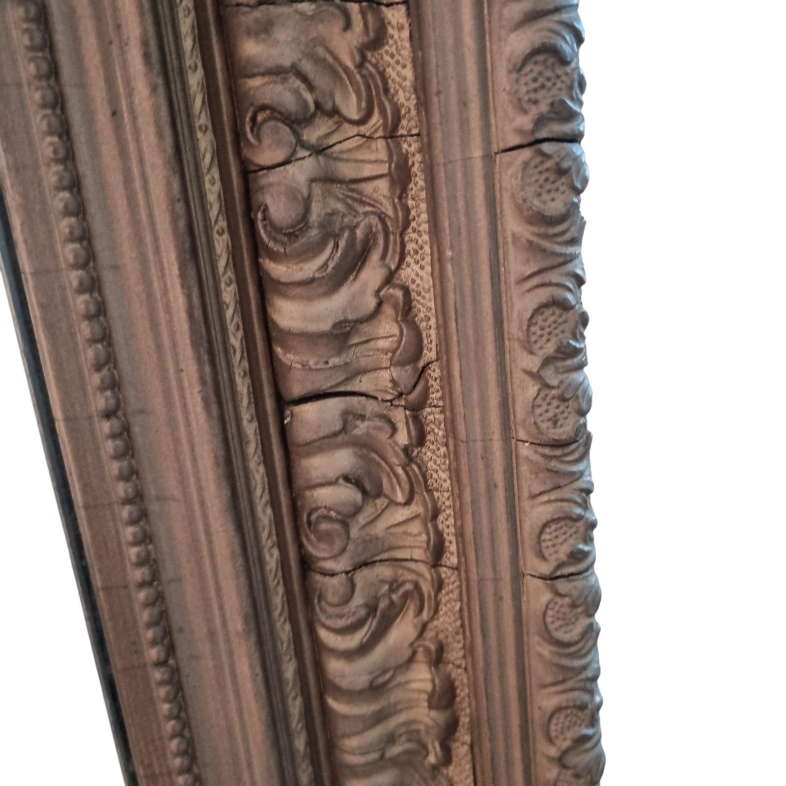 Large Fine Quality Antique Wood And Gold Gilt Mirror photo Home Decor