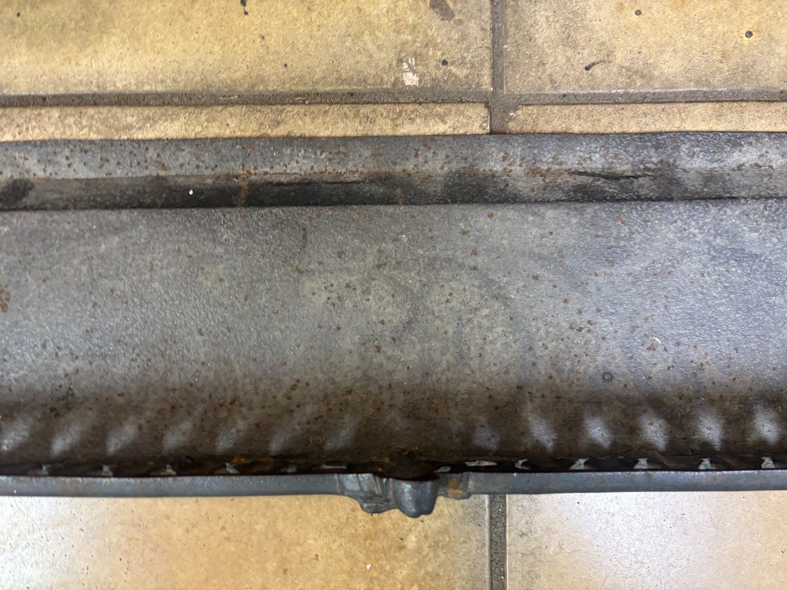 Antique Victorian Cast Iron Fireplace Fender/ Kerb photo buy