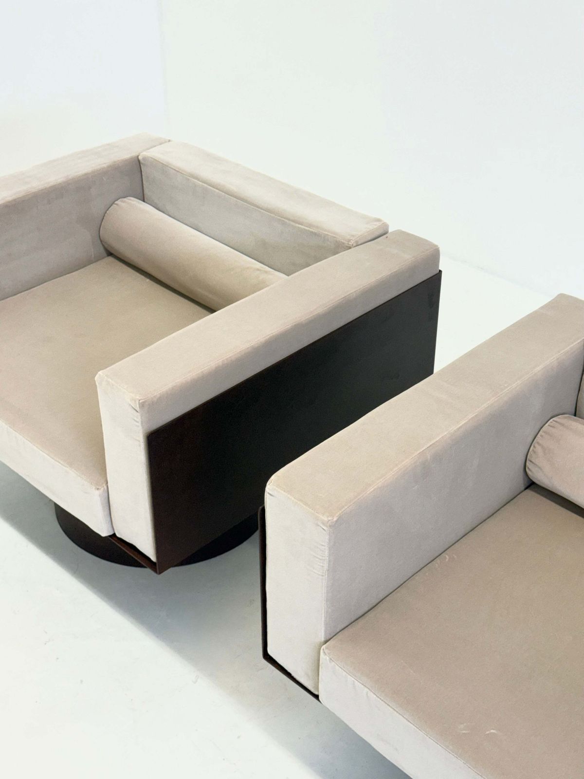 photo for sale Sculptural Italian Metal Lounge Chair