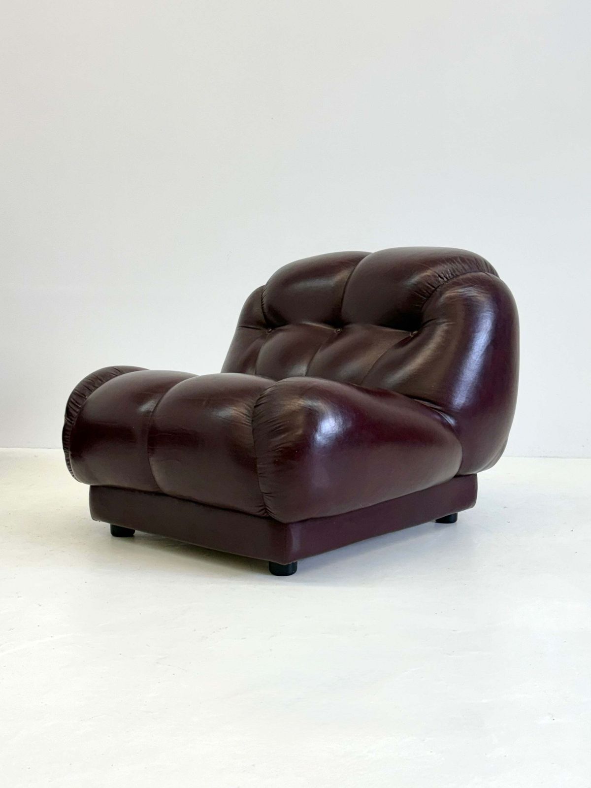 Dark Brown Nuvolone Modular Lounge Sofa By Rino Maturi For Mimo Padova photo vintage