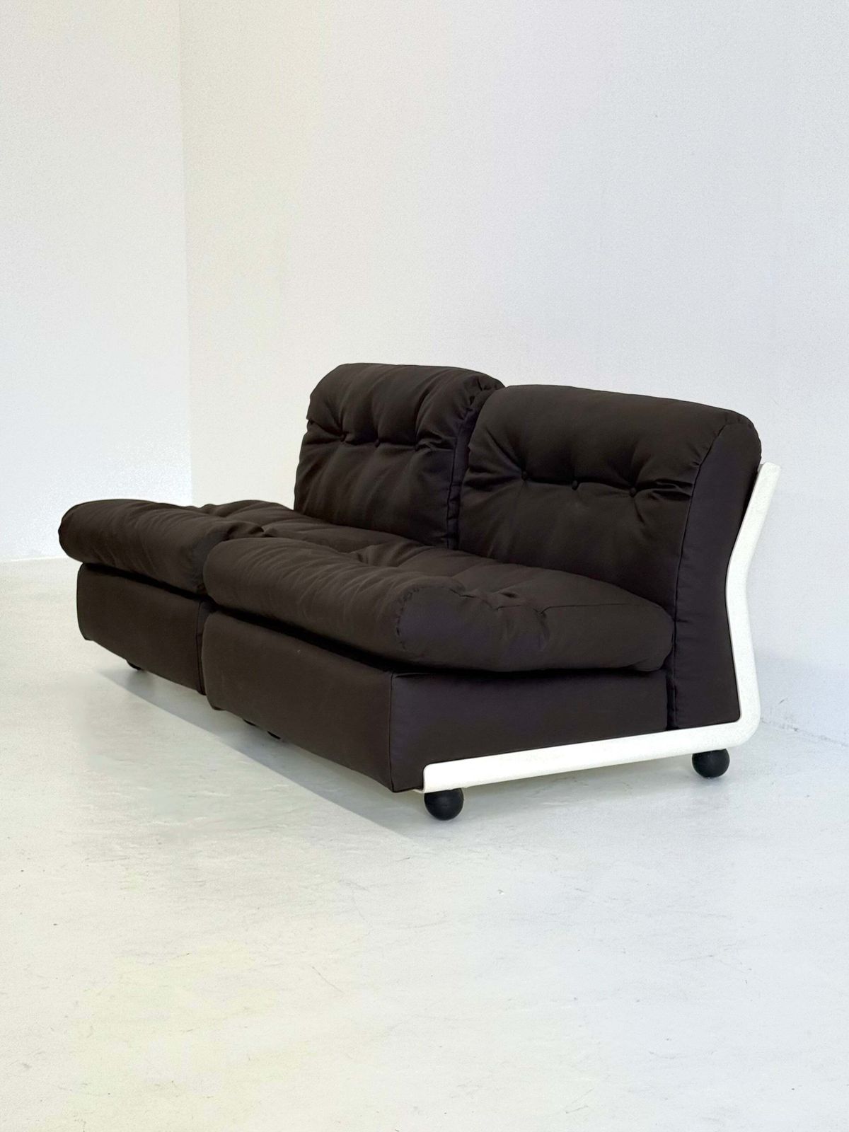 Modular Sofa / Armchair Set Amanta By Mario Bellini For C&B Italia In Dark Brown