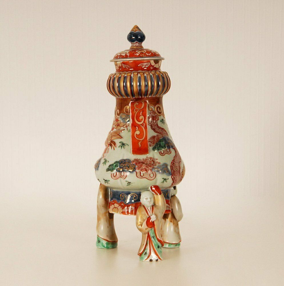 3269.0 Antique Japanese Ceramic Coffee Pot In Porcelain Arita By Samson Paris, 1600s photo