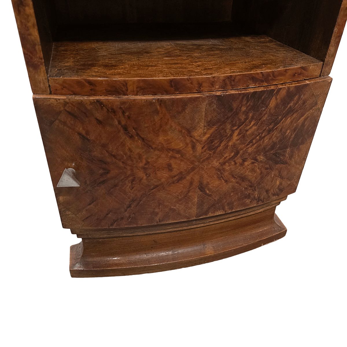 French Art Deco Burr Walnut Bedside Table, 1920/30s photo vinterior