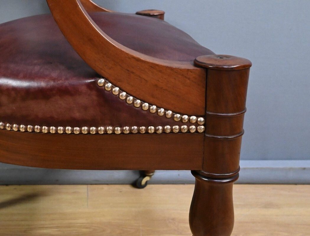 photo buy Mahogany Office Chair, Restoration Period – Early 19th Century