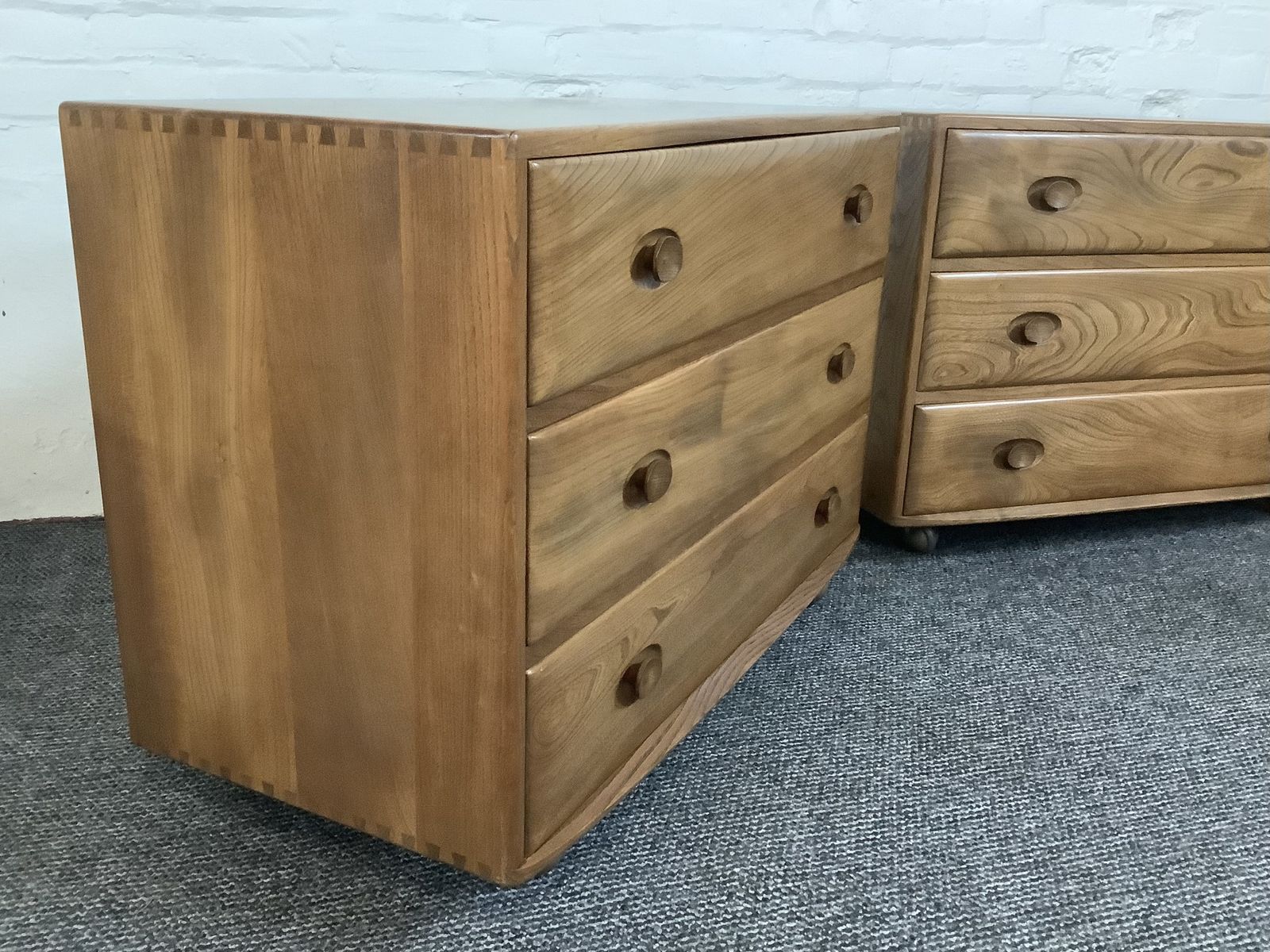Matching Trio Of Ercol Windsor Chest Of Drawers. photo furniture