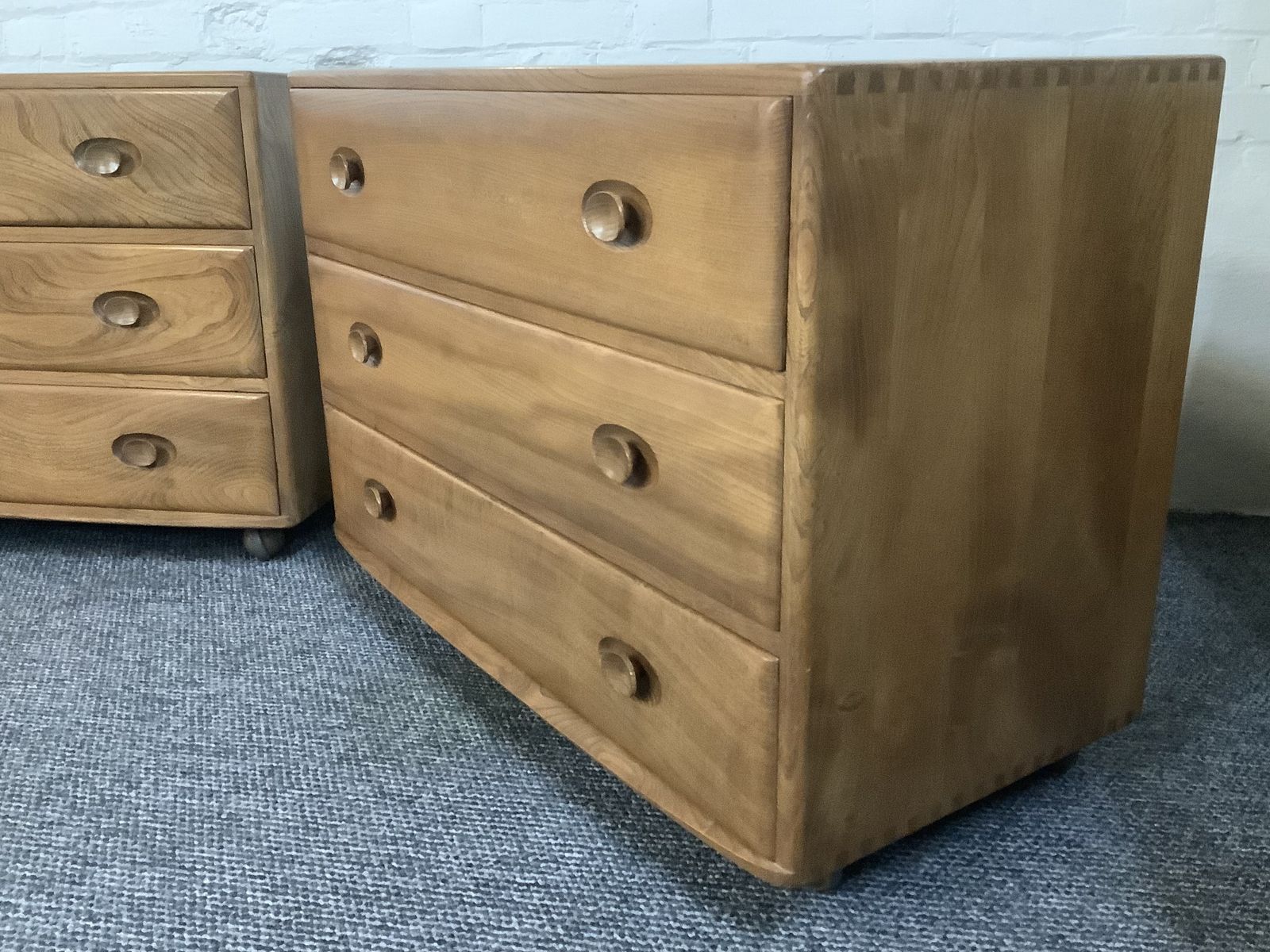 Matching Trio Of Ercol Windsor Chest Of Drawers. photo Furniture