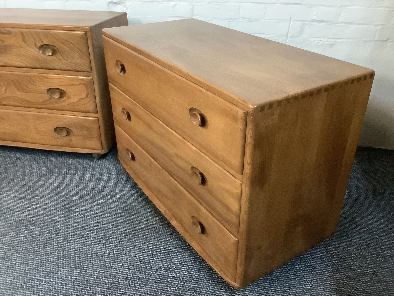 Matching Trio Of Ercol Windsor Chest Of Drawers. photo 2500.0