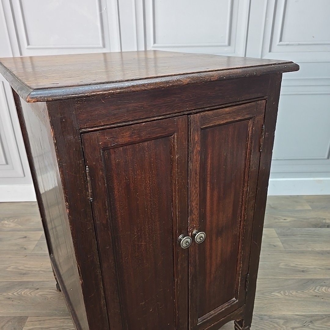 Antique Wooden Pot Cupboard Gramophone Cabinet Double Door Academy Bedside photo buy