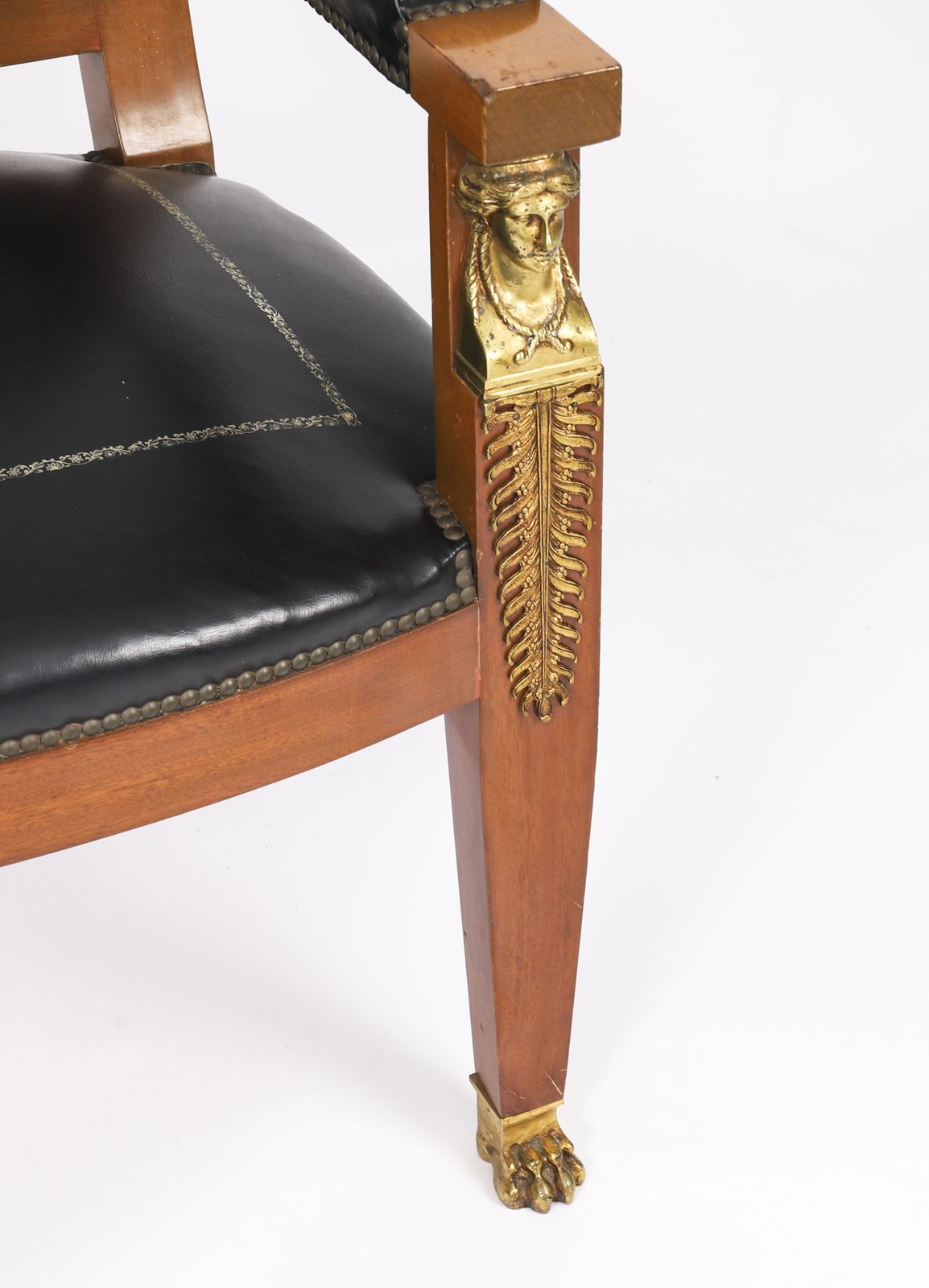 photo furniture Antique French Empire "Fauteuil Du Bureau" Office Chair 19th C
