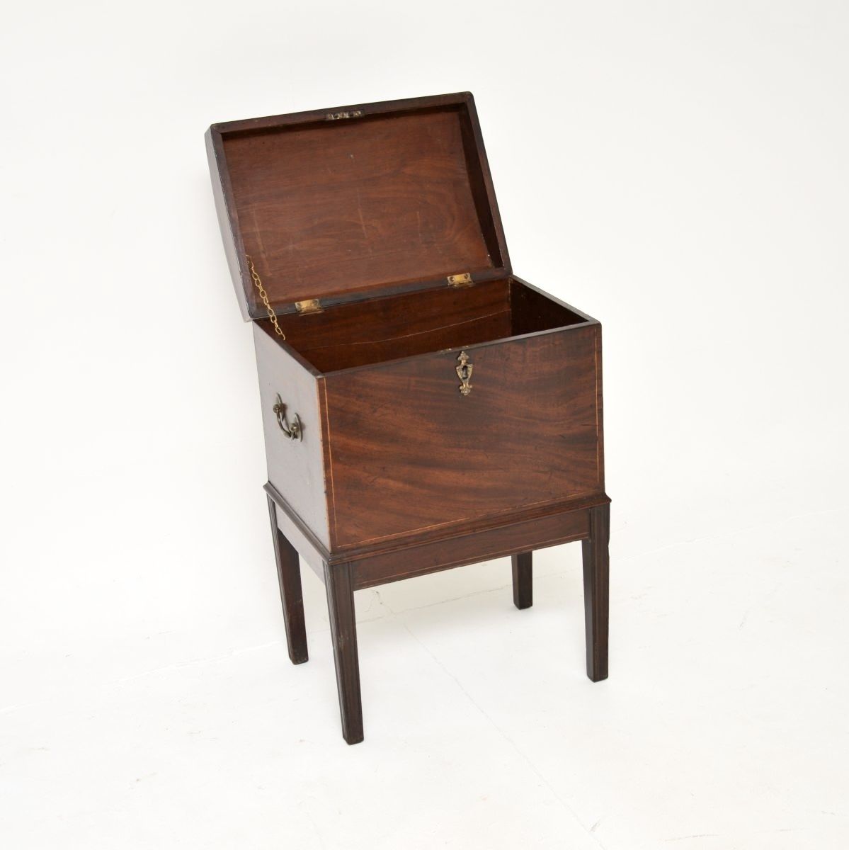 Antique Georgian Period Inlaid Mahogany Cellarette / Wine Cooler By Gillows photo furniture