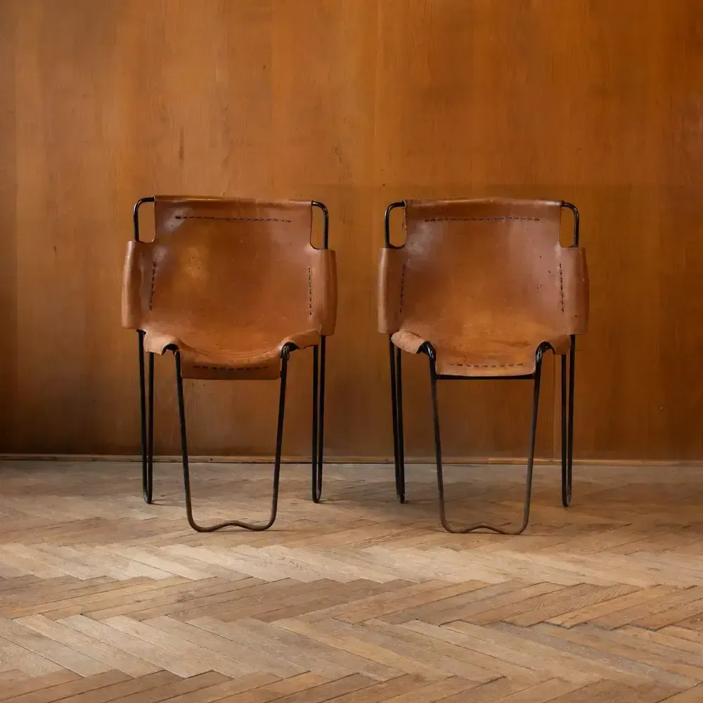 Stacking Chairs By Raoul Guys, France 1950s photo 1471.0