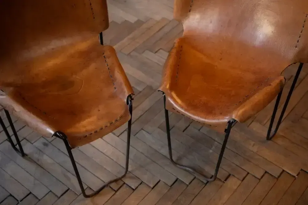 photo vinterior Stacking Chairs By Raoul Guys, France 1950s