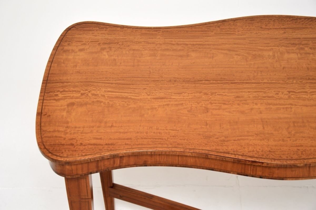 Antique Edwardian Inlaid Satinwood Occasional Table photo for sale