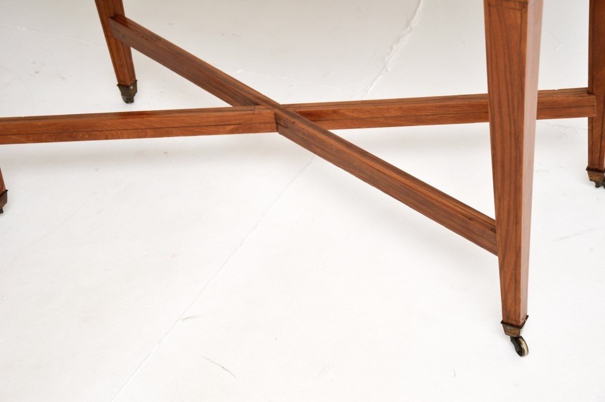 photo furniture Antique Edwardian Inlaid Satinwood Occasional Table