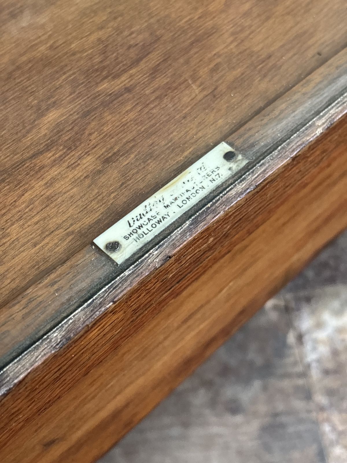 photo furniture Vintage Haberdashery Oak Shop Counter Cabinet