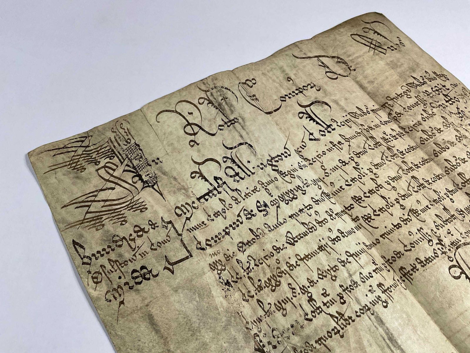 photo furniture Charles I Vellum Deed – Metcalfe Allington Of Hoxton (1575 1618) Estate Archive – Shoreditch History
