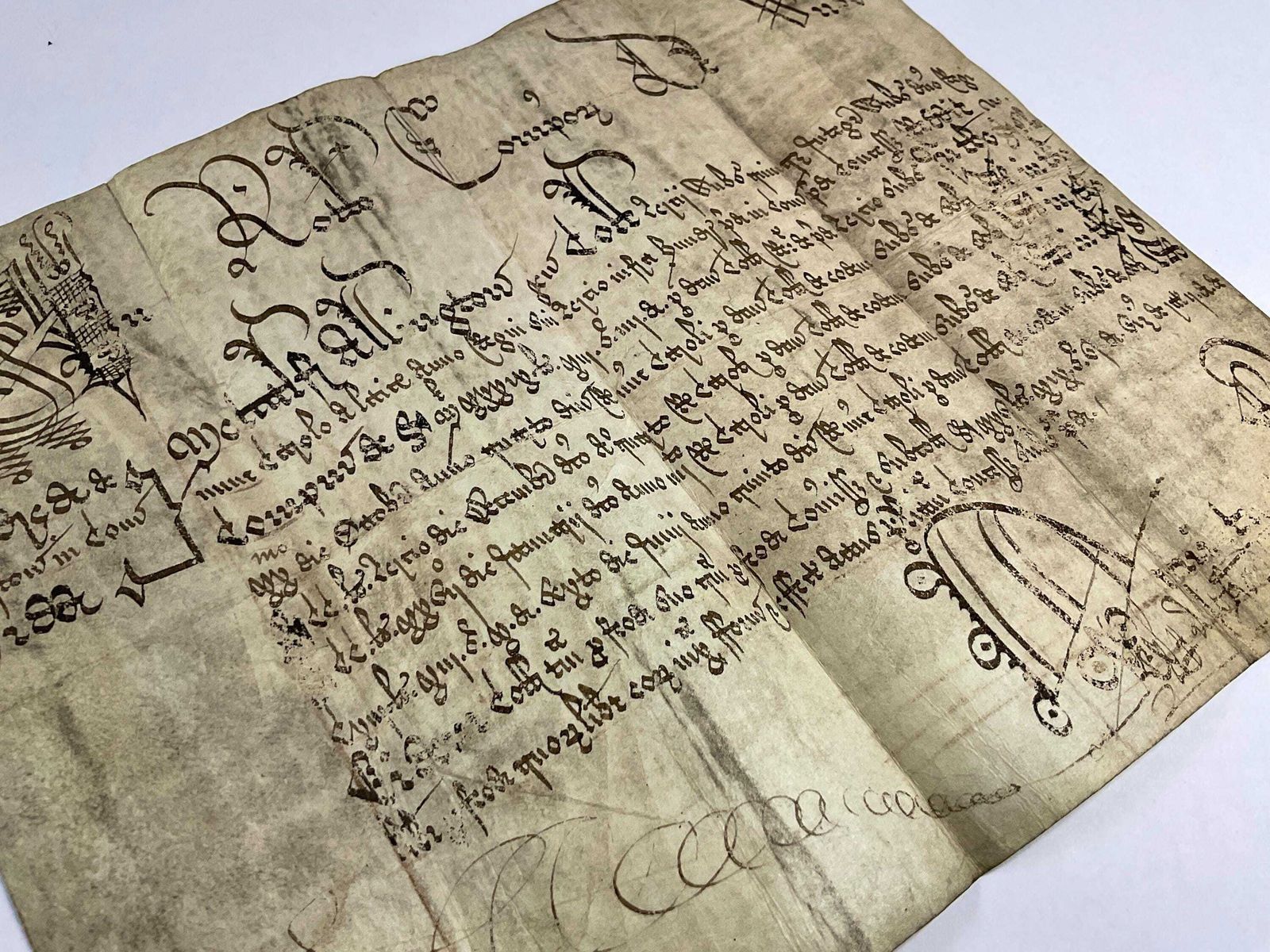 photo for sale Charles I Vellum Deed – Metcalfe Allington Of Hoxton (1575 1618) Estate Archive – Shoreditch History
