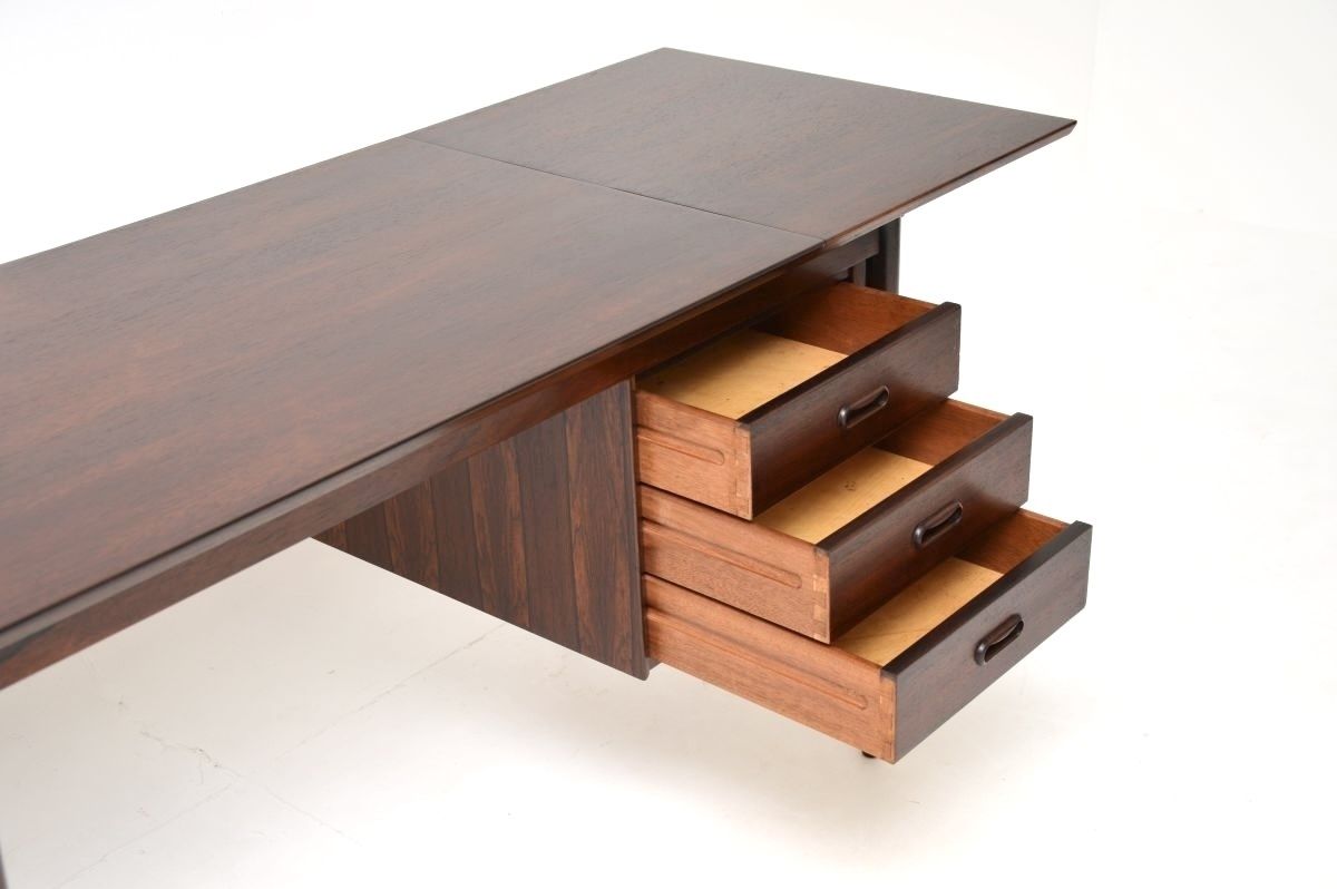 photo furniture Vintage Danish Rosewood Drop Leaf Desk