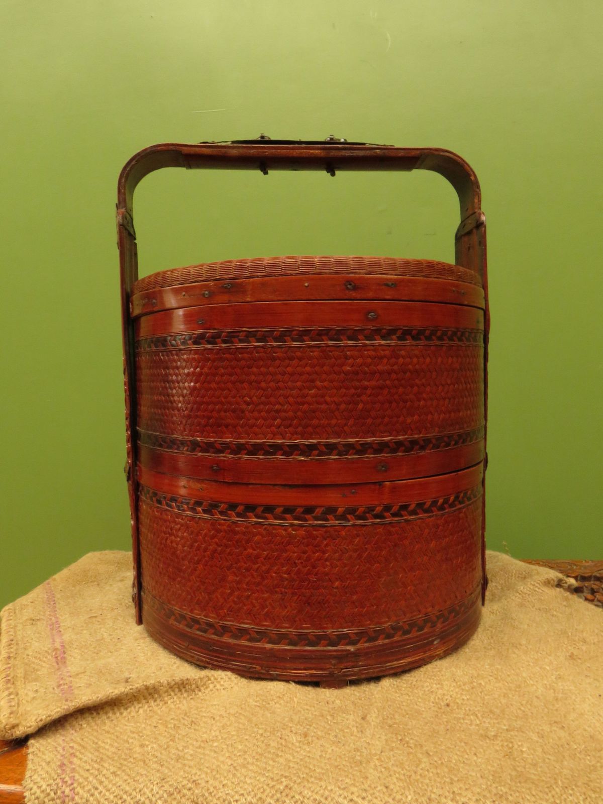 Large Chinese Wedding Basket With Two Tiers photo furniture
