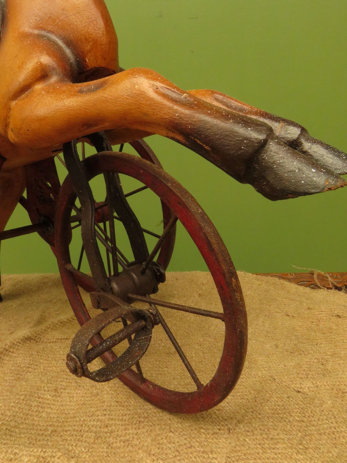photo furniture Antique Style  French Horse Velocipede Tricycle