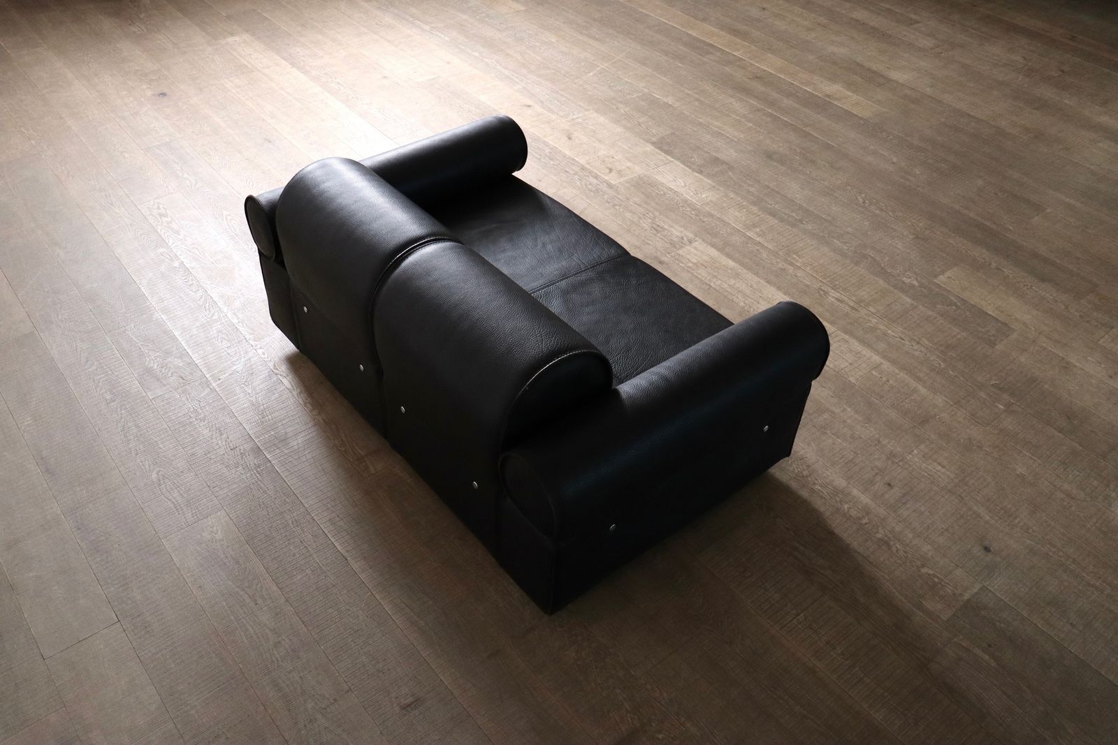 Marzio Cecchi Sofa Daybed In Buffalo Leer, Italië Jaren 1970 photo 8800.0