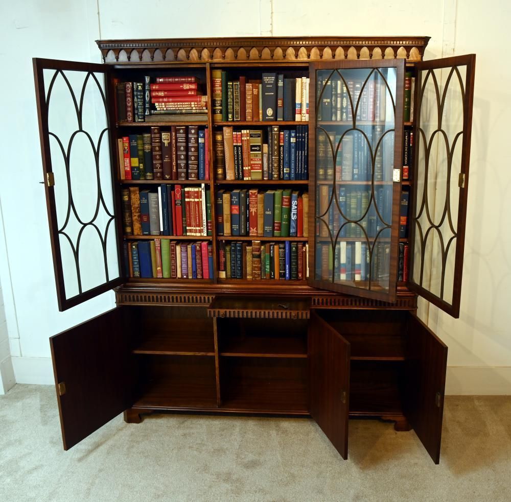 Georgian Revival Bookcase Mahogany By Bevan And Funnell 1910 photo vinterior